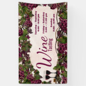Banner van het wijnproeverijfeest (Verticaal)