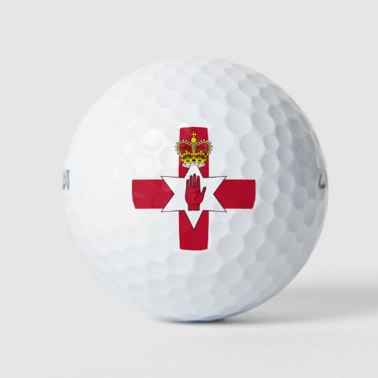 Banner van Noord-Ierland Golfballen (Voorkant)