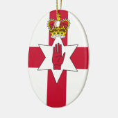 Banner van Noord-Ierland Keramisch Ornament (Links)