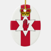 Banner van Noord-Ierland Keramisch Ornament (Voorkant)