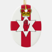 Banner van Noord-Ierland Keramisch Ornament (Achterkant)