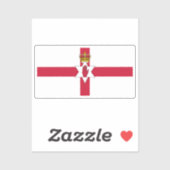 Banner van Noord-Ierland Sticker (Vel)