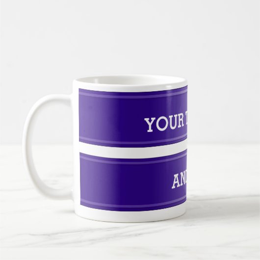 BANNER violet gradiënt + jouw tekst Koffiemok (Links)