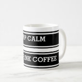 BANNER violet gradiënt + KEEP CALM Koffiemok (Voorkant rechts)