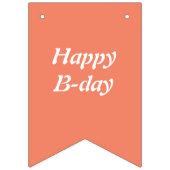 banner, vlaggetjes happy B-day vos pixel art (Tweede vlag)