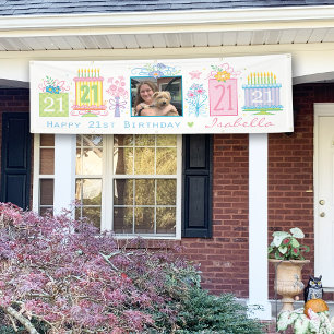 Banner voor 21e verjaardag