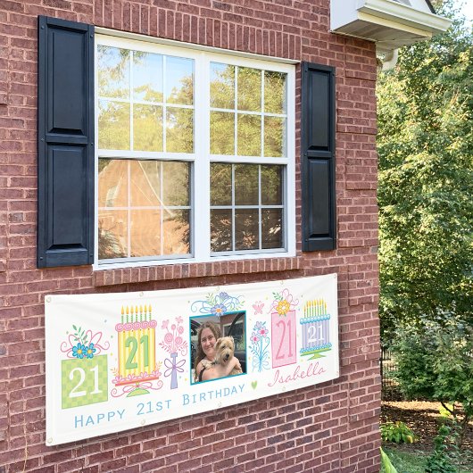 Banner voor 21e verjaardag