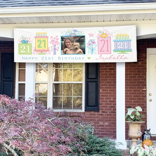 Banner voor 21e verjaardag