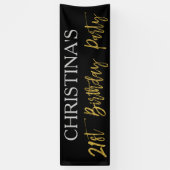 Banner voor 21e verjaardag (Verticaal)