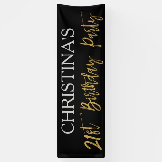 Banner voor 21e verjaardag (Verticaal)