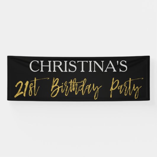 Banner voor 21e verjaardag (Horizontaal)