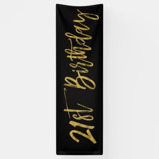 Banner voor 21e verjaardag (Verticaal)