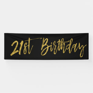 Banner voor 21e verjaardag
