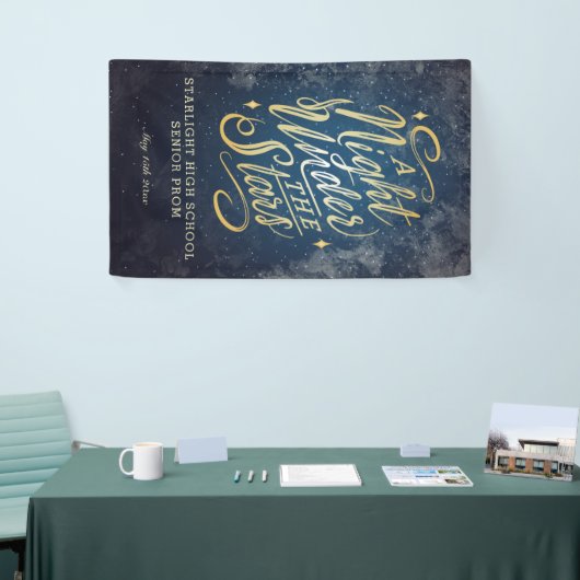 Banner voor 'A Night Under the Stars'-evenement (Beurs)