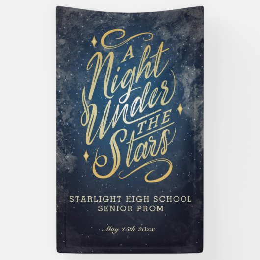 Banner voor 'A Night Under the Stars'-evenement (Verticaal)