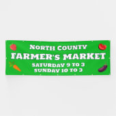 Banner voor aangepaste boerenmarkt (Horizontaal)