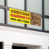 Banner voor aangepaste kasten maken (Buitenkant Gebouw)