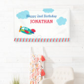 Banner voor achtergrondverlichting van het vliegtu (Insitu)