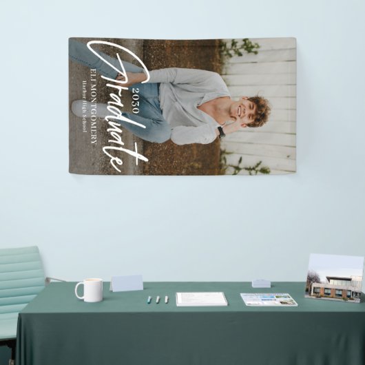 Banner voor Afstuderen met geslepen Word EDITABLE- (Beurs)