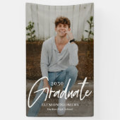 Banner voor Afstuderen met geslepen Word EDITABLE- (Verticaal)