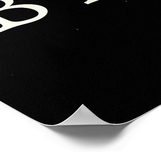 Banner voor Afstuderen met zwart en goud Poster (Hoek)