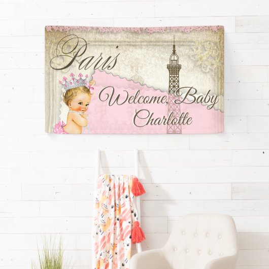 banner voor Baby shower (Insitu)