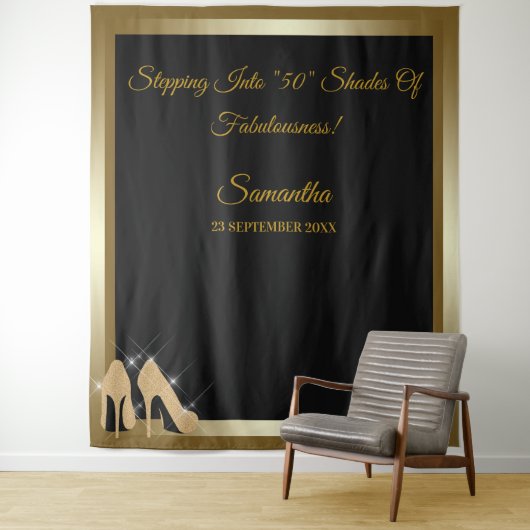 Banner voor beschermende achtergrond op hoog nivea wandkleed (In situ)