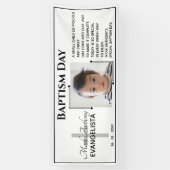 Banner voor Black and White BAPTISM DAY Event Part (Verticaal)