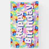 Banner voor Bright Festive Birthday-ballonnen (Verticaal)