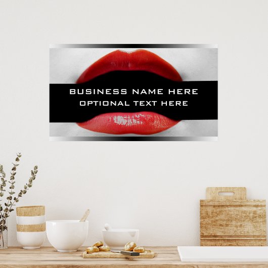 Banner voor Cometic Business Poster (Keuken)