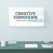 Banner voor creatieve herinneringen en advies (Beurs)