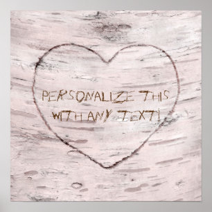 Banner voor de vogelboom en de gekarfte hartritmeb poster