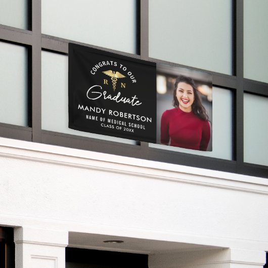 banner voor eenvoudig verplegend afstuderen (Buitenkant Gebouw)