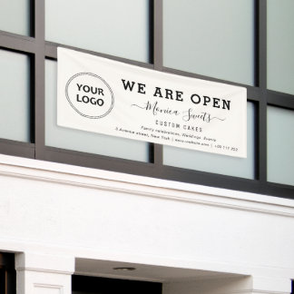 banner voor eenvoudige zakelijke logo