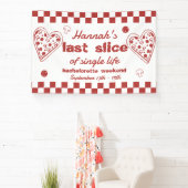 Banner voor feest 'Last Slice Pizza vrijgezellenwe (Insitu)