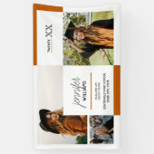 Banner voor gebrand Sinaasappel 3-foto-Afstuderen (Verticaal)