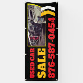Banner voor gebruikte auto's te koop (Verticaal)