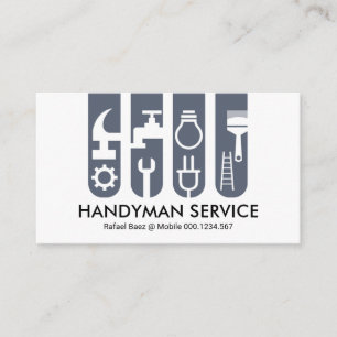 Banner voor handymangereedschappen voor constructi visitekaartje