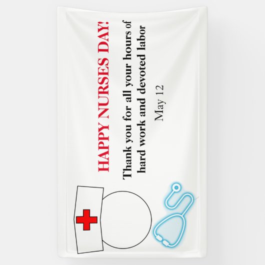 Banner voor Happy Nurses Day (Verticaal)
