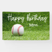 Banner voor honkbal, met bal (Horizontaal)