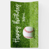 Banner voor honkbal, met bal (Verticaal)