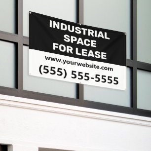 Banner voor industriële ruimteverhuur