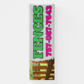 Banner voor installatieservices van hekken (Verticaal)