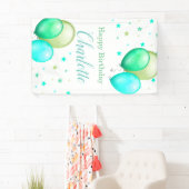 Banner voor luchtballonnen Verticale verjaardag (Insitu)