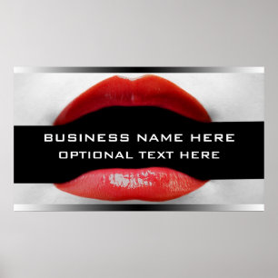 Banner voor make-up artistieke salon poster