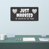 Banner voor net gehuwde goths (Beurs)