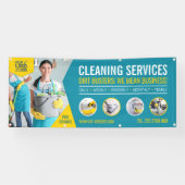 Banner voor professionele reinigingsservices (Horizontaal)