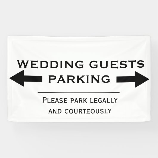 Banner voor rackparkeren (Horizontaal)