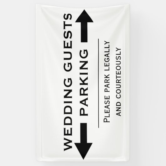 Banner voor rackparkeren (Verticaal)