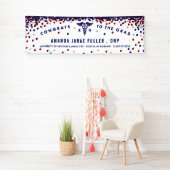 Banner voor rood, wit en blauw zend Afstuderen (Insitu)